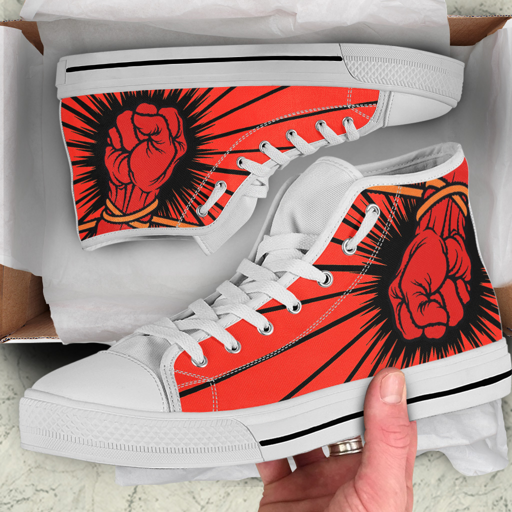 JWFancy Metallica High Top Canvas Sneakers Shoes For Men And Women