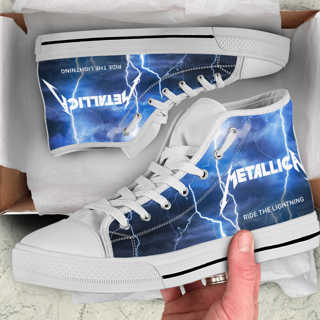 JWFancy Metallica High Top Canvas Sneakers Shoes For Men And Women