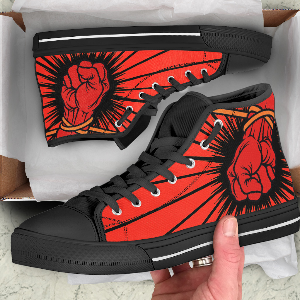 JWFancy Metallica High Top Canvas Sneakers Shoes For Men And Women