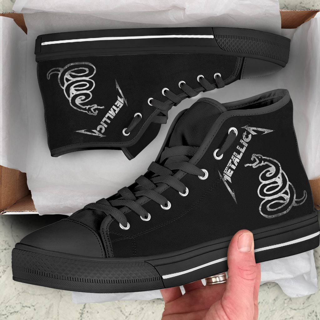 JWFancy Metallica High Top Canvas Sneakers Shoes For Men And Women