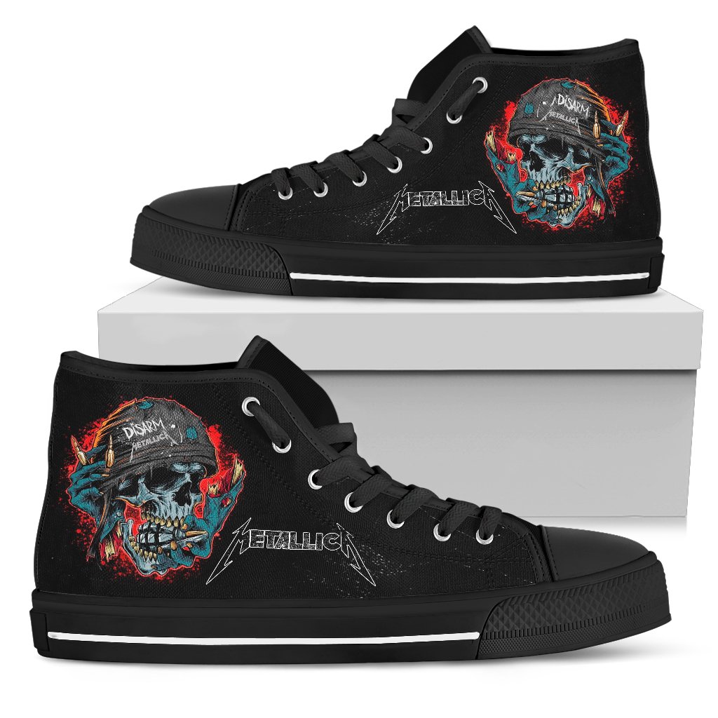 JWFancy Metallica High Top Canvas Sneakers Shoes For Men And Women