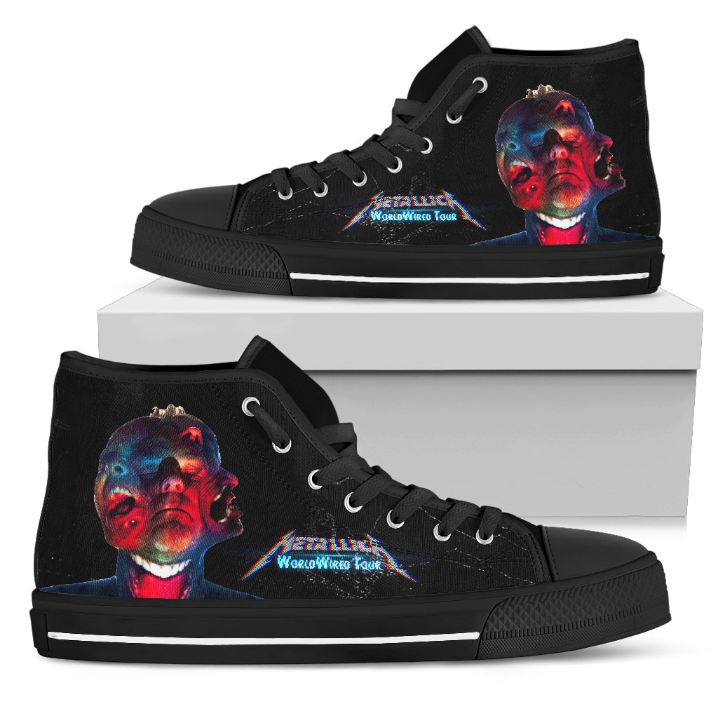 JWFancy Metallica High Top Canvas Sneakers Shoes For Men And Women