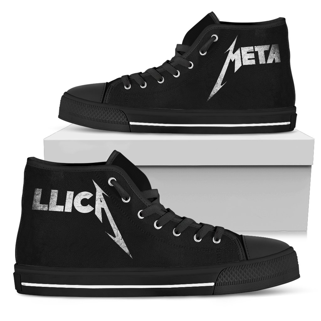 JWFancy Metallica High Top Canvas Sneakers Shoes For Men And Women