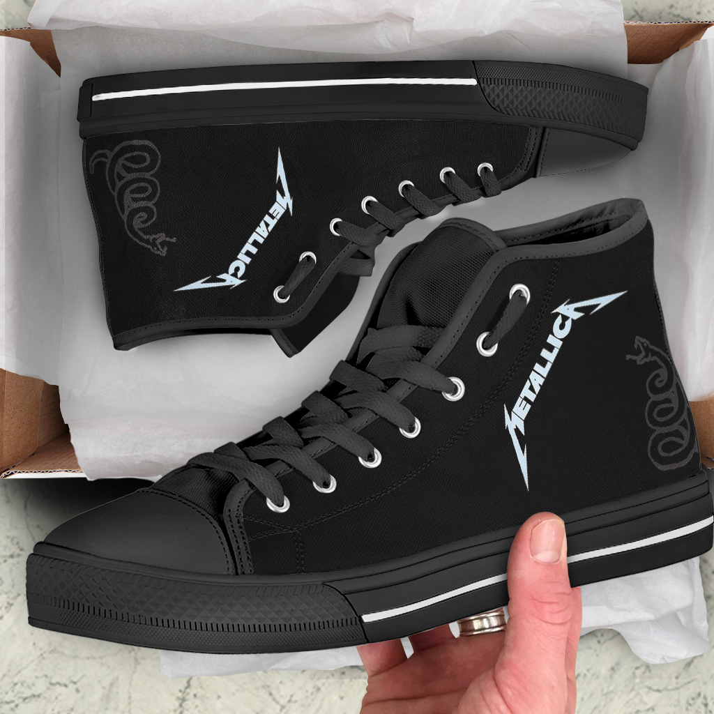 JWFancy Metallica High Top Canvas Sneakers Shoes For Men And Women