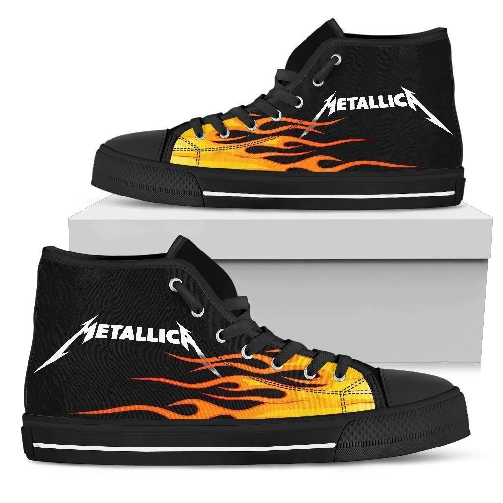 JWFancy Metallica High Top Canvas Sneakers Shoes For Men And Women