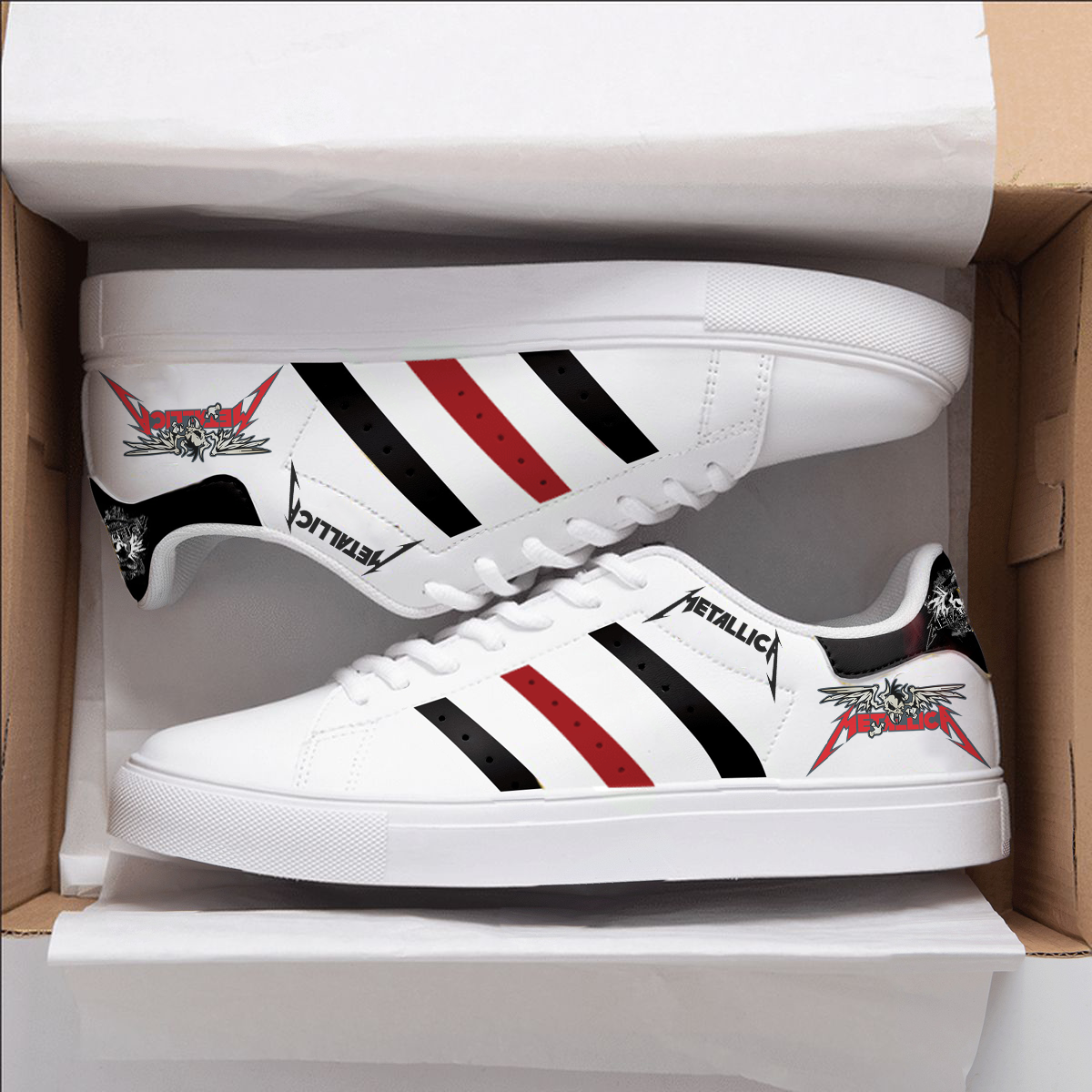 JWFancy Metallica Skate Stan Shoes Sneakes For Men And Women