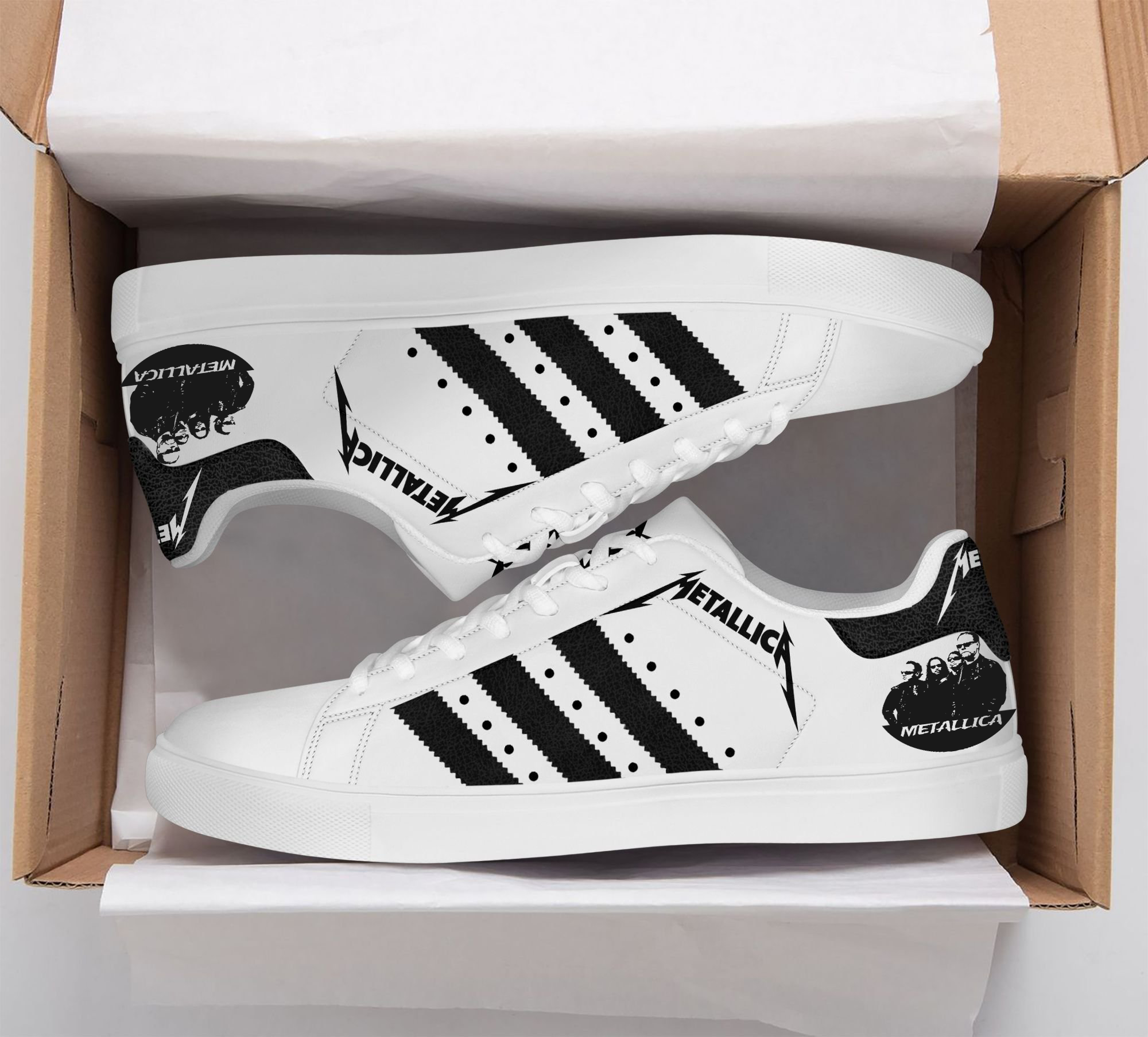 JWFancy Metallica Skate Stan Shoes Sneakes For Men And Women