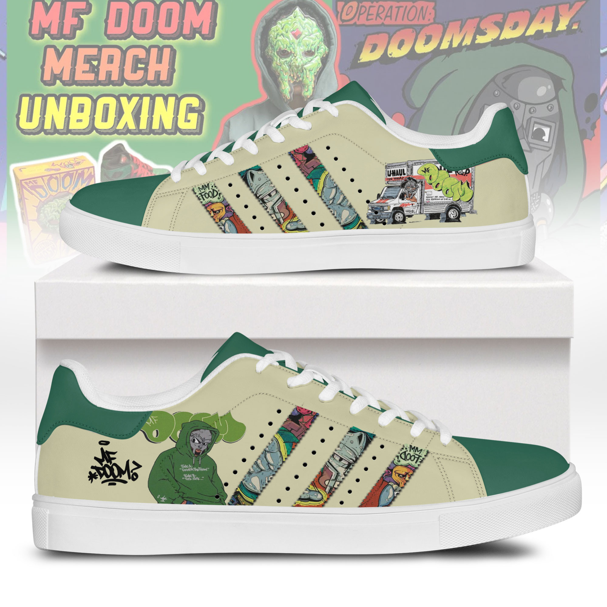 JWFancy MF Doom Skate Stan Shoes Sneakes For Men And Women