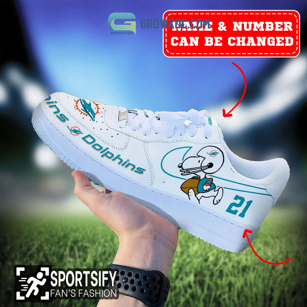 JWFancy Miami Dolphins Air Low-Top Sneakers Shoes For Men And Women