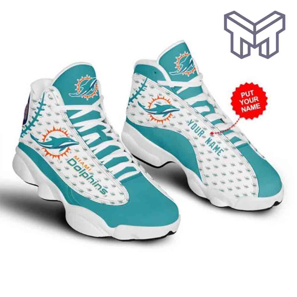 JWFancy Miami Dolphins AJ13 Sneakers Shoes For Men And Women