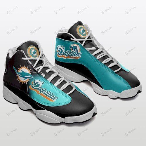 JWFancy Miami Dolphins AJ13 Sneakers Shoes For Men And Women