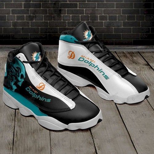 JWFancy Miami Dolphins AJ13 Sneakers Shoes For Men And Women