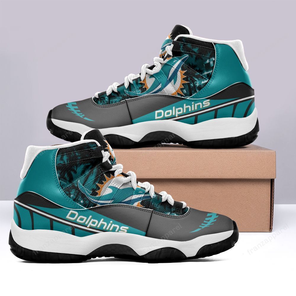 JWFancy Miami Dolphins AJ13 Sneakers Shoes For Men And Women