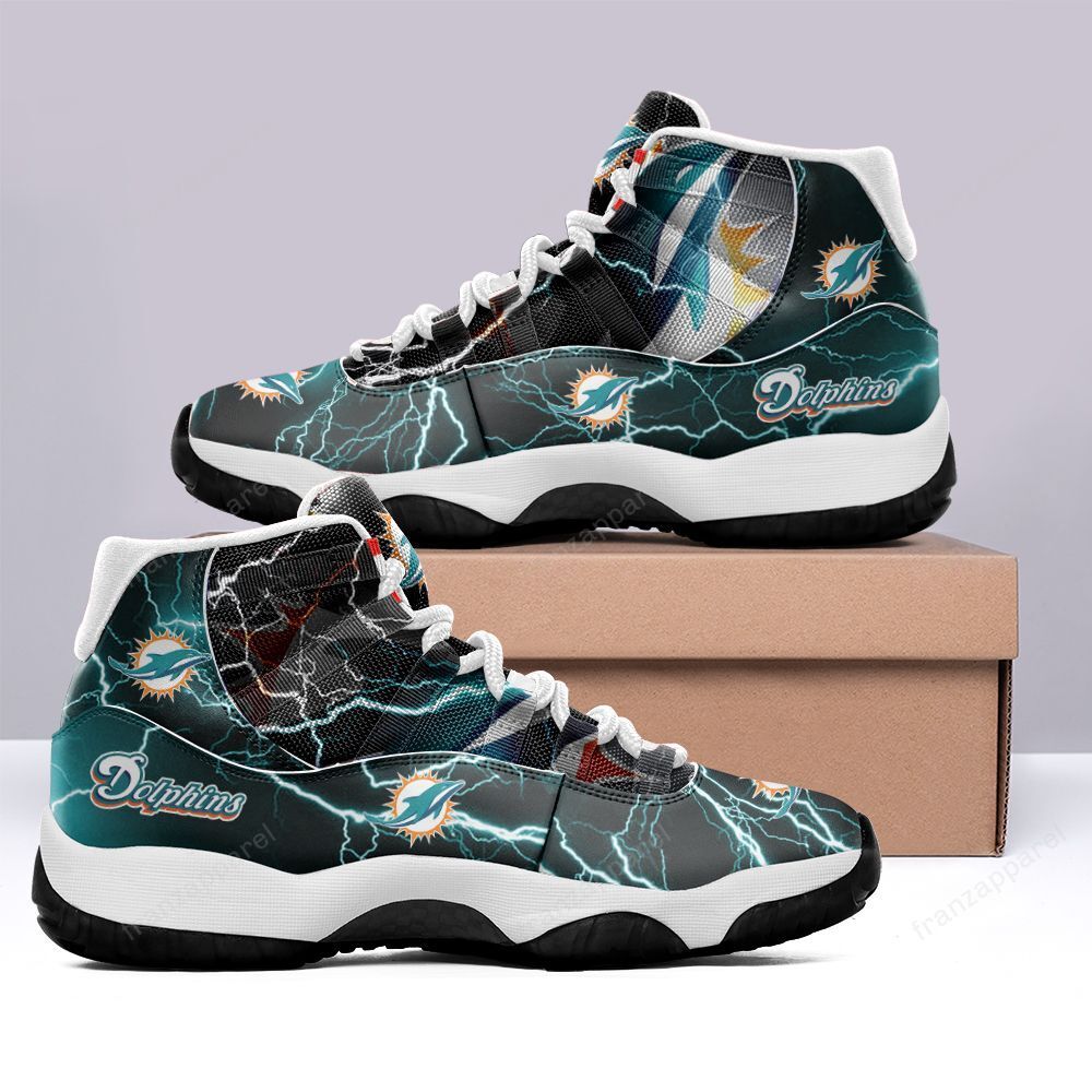 JWFancy Miami Dolphins AJ13 Sneakers Shoes For Men And Women