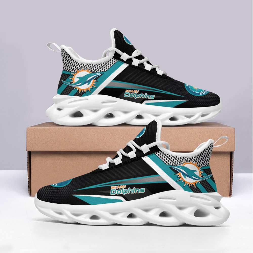 JWFancy Miami Dolphins NFL Max Soul Shoes Sneakers For Men And Women