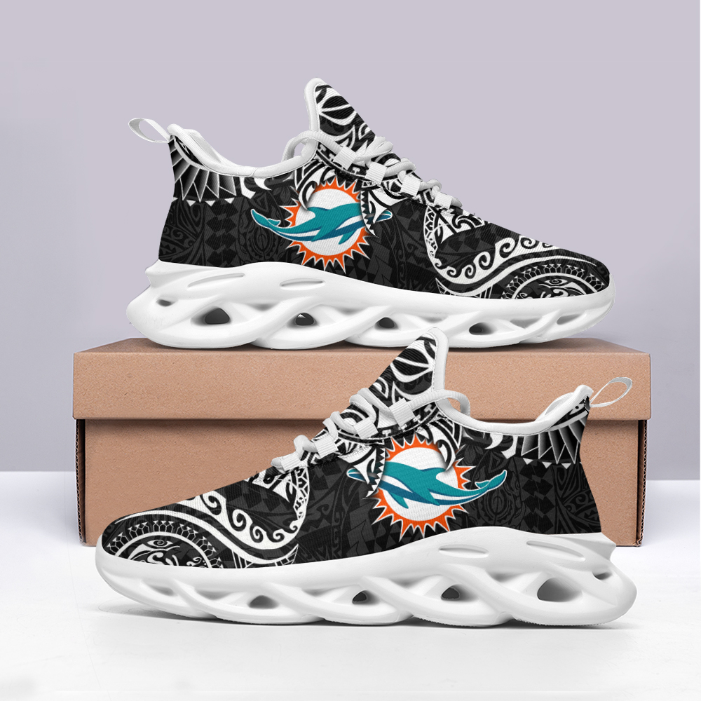 JWFancy Miami Dolphins NFL Max Soul Shoes Sneakers For Men And Women