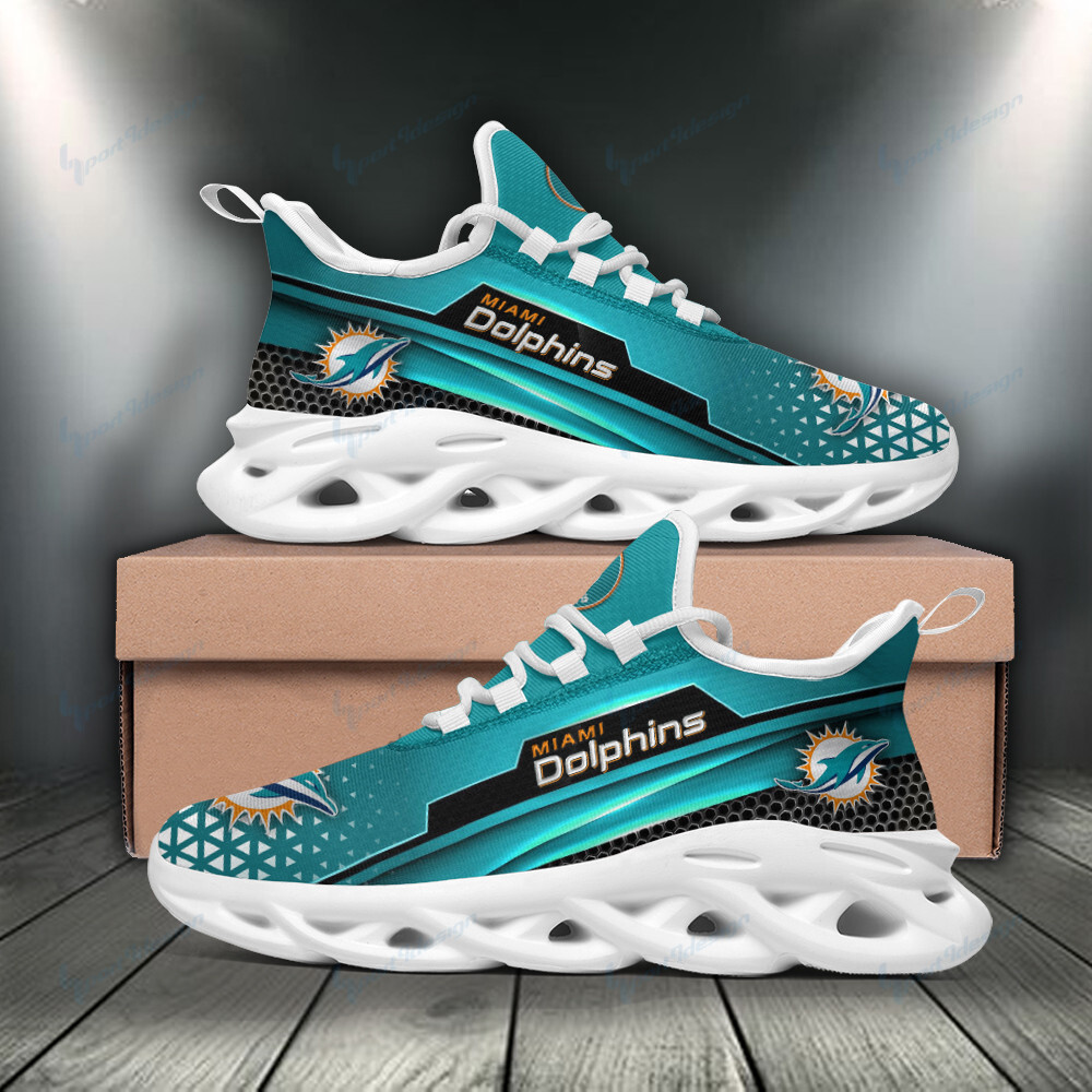 JWFancy Miami Dolphins NFL Max Soul Shoes Sneakers For Men And Women