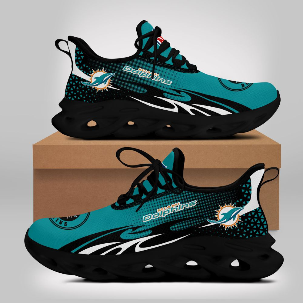 JWFancy Miami Dolphins NFL Max Soul Shoes Sneakers For Men And Women