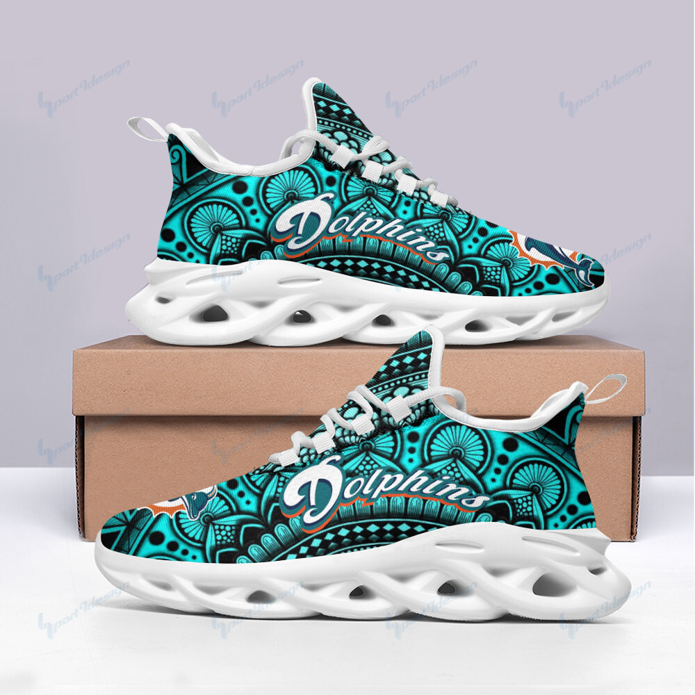 JWFancy Miami Dolphins NFL Max Soul Shoes Sneakers For Men And Women