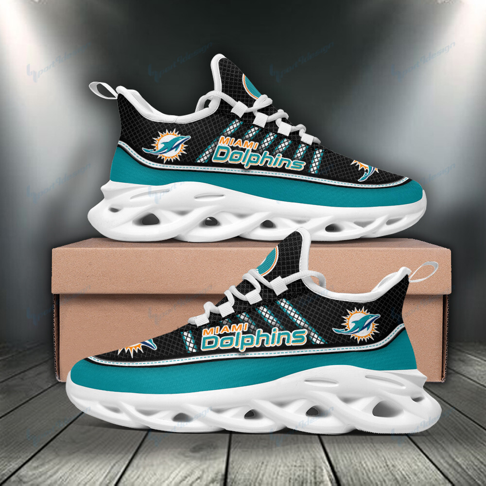 JWFancy Miami Dolphins NFL Max Soul Shoes Sneakers For Men And Women