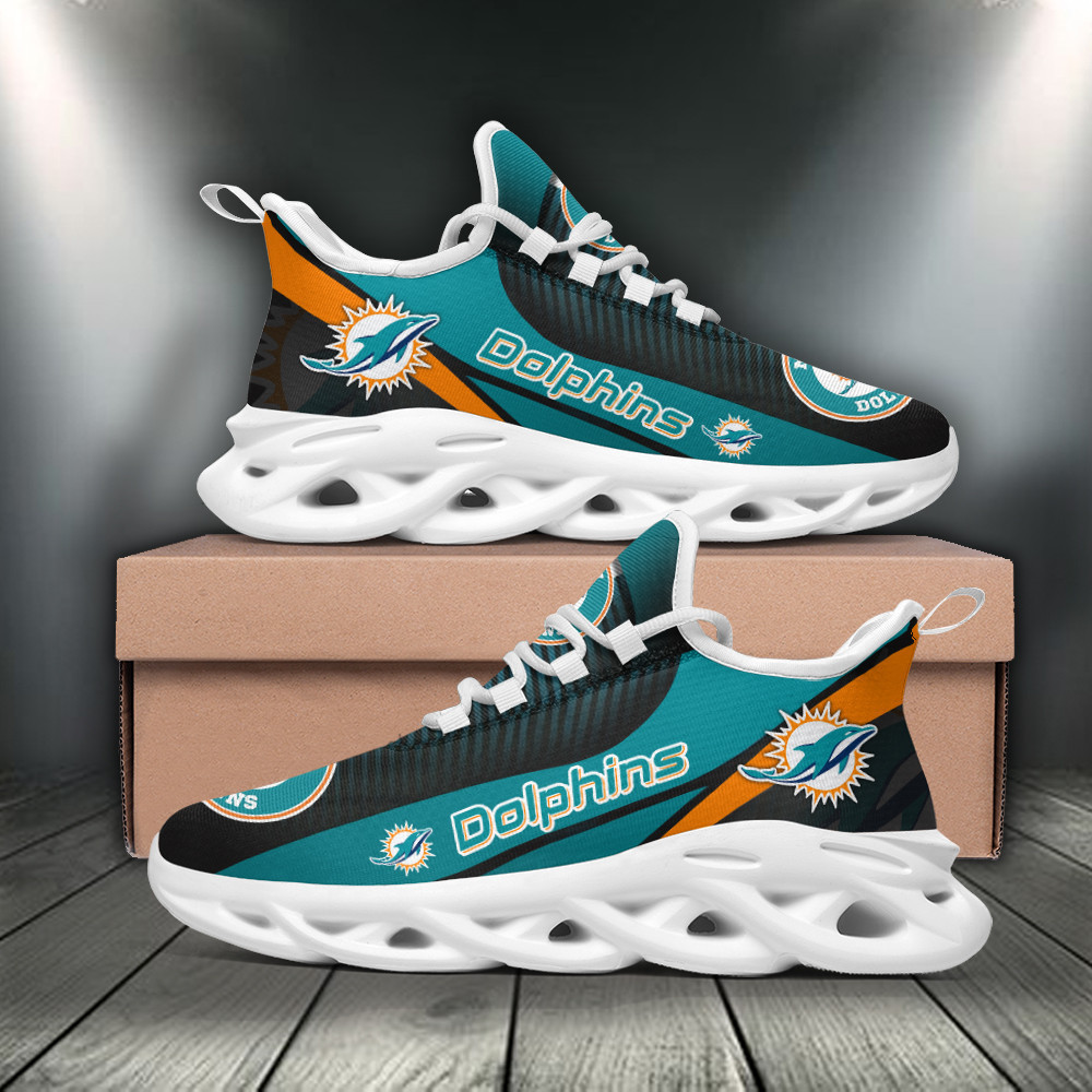 JWFancy Miami Dolphins NFL Max Soul Shoes Sneakers For Men And Women