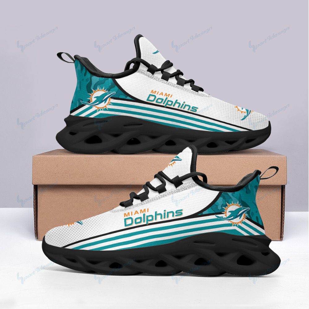 JWFancy Miami Dolphins NFL Max Soul Shoes Sneakers For Men And Women
