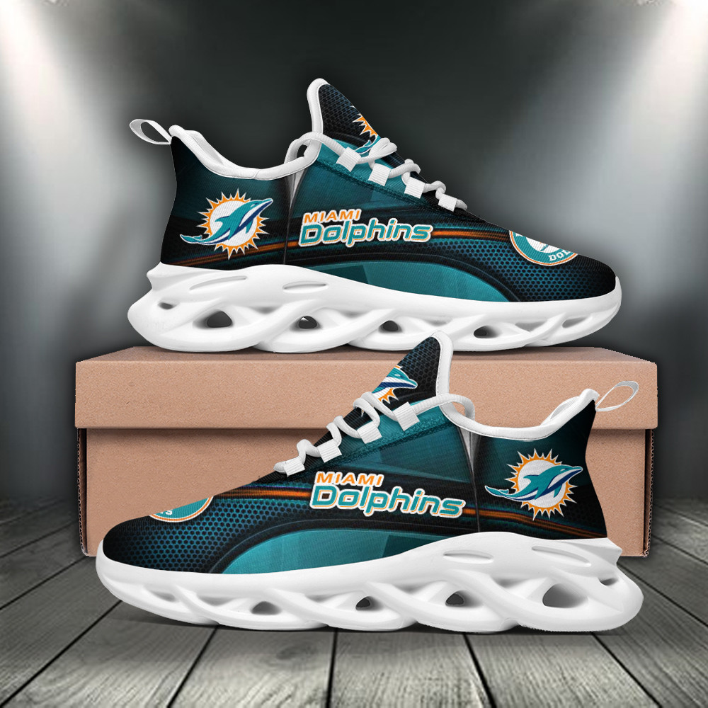 JWFancy Miami Dolphins NFL Max Soul Shoes Sneakers For Men And Women