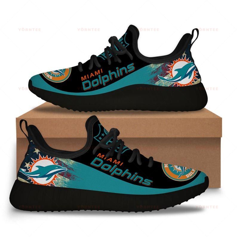 JWFancy Miami Dolphins Reze Sneakers Shoes For Men And Women