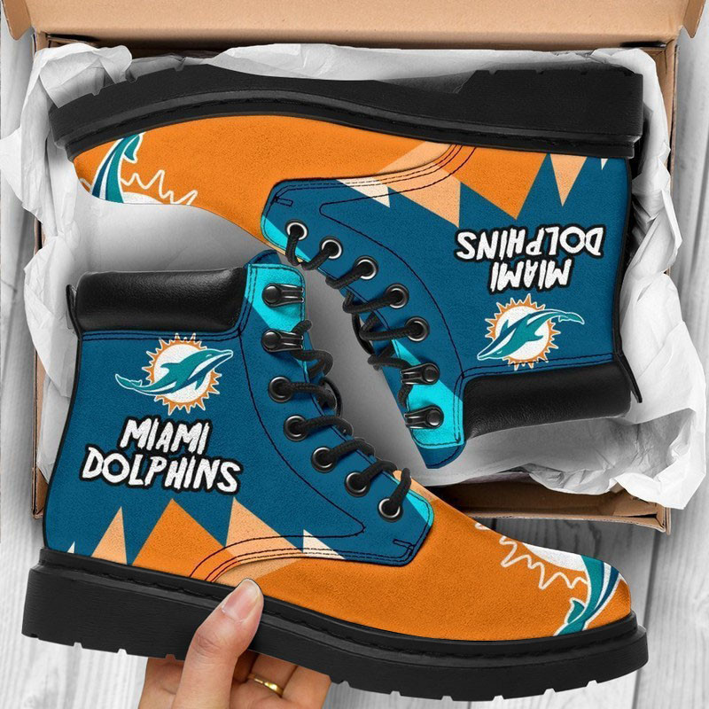 JWFancy Miami Dolphins TBL Boots Shoes For Men And Women