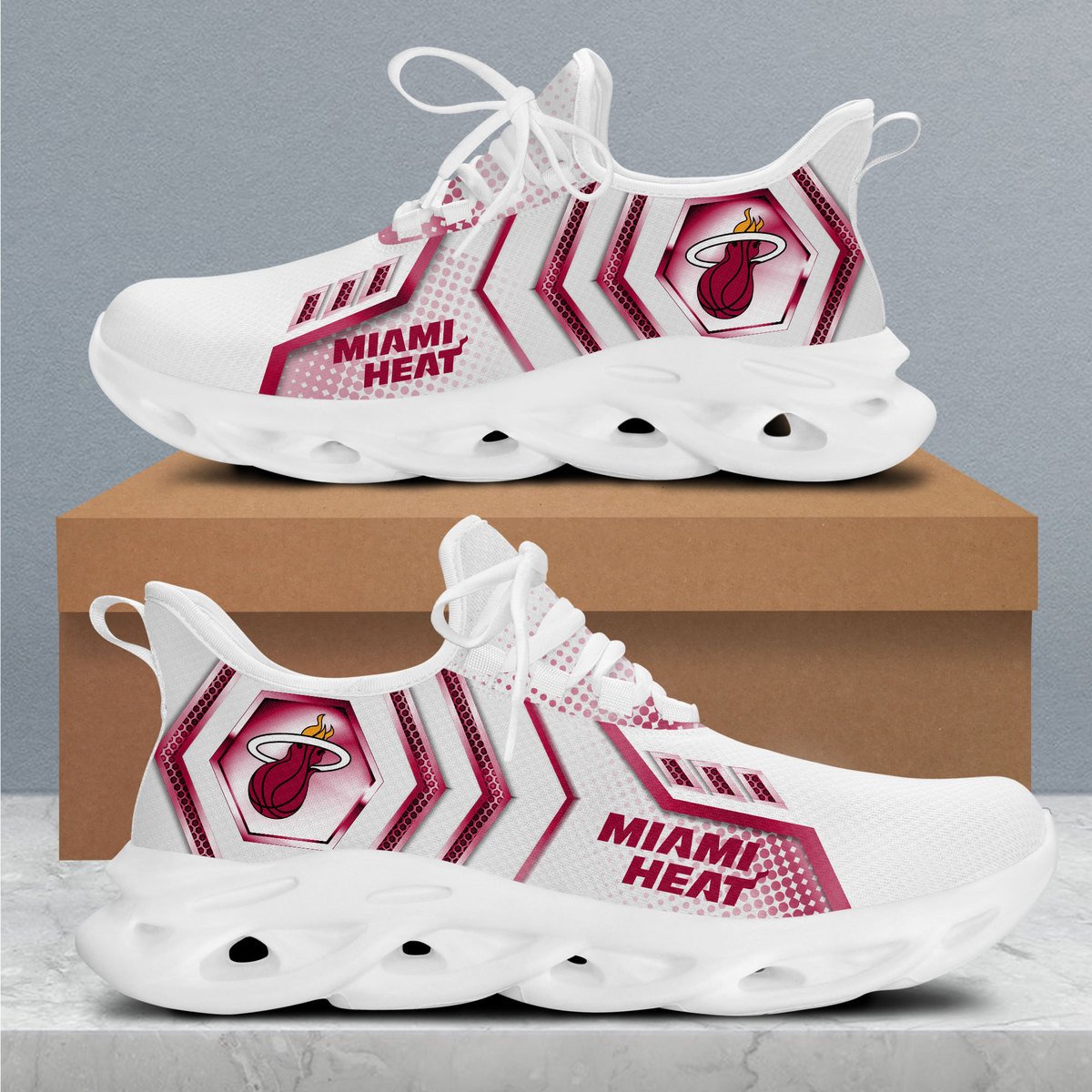 JWFancy Miami Heat Max Soul Shoes Sneakers For Men And Women