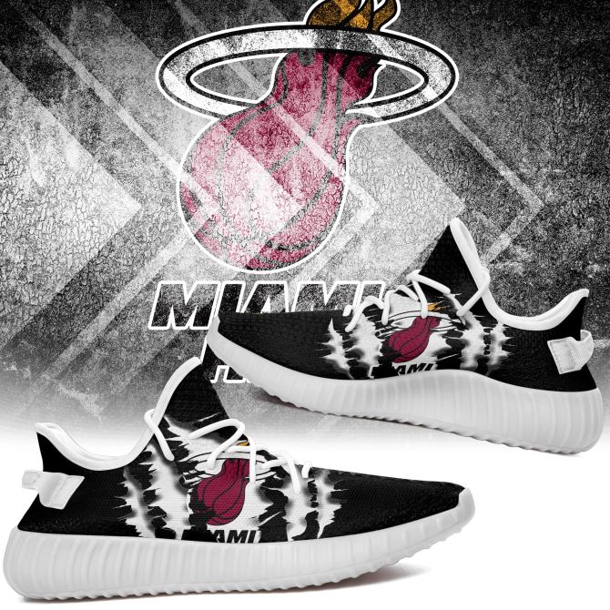 JWFancy Miami Heat Yeezy Boost Shoes For Men And Women