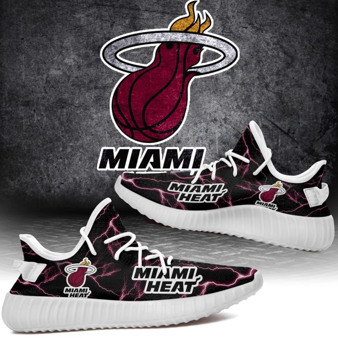 JWFancy Miami Heat Yeezy Boost Shoes For Men And Women