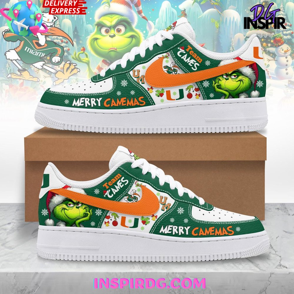 JWFancy Miami Hurricanes Air Low-Top Sneakers Shoes For Men And Women