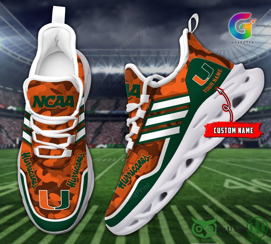 JWFancy Miami Hurricanes Max Soul Shoes Sneakers For Men And Women