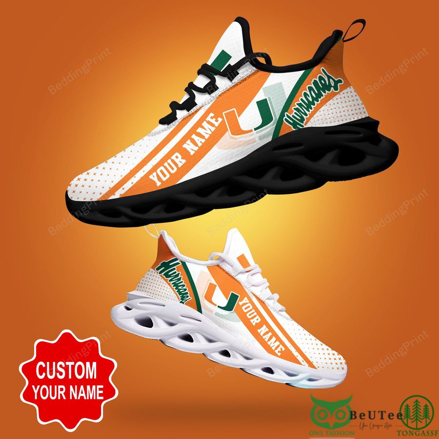 JWFancy Miami Hurricanes Max Soul Shoes Sneakers For Men And Women