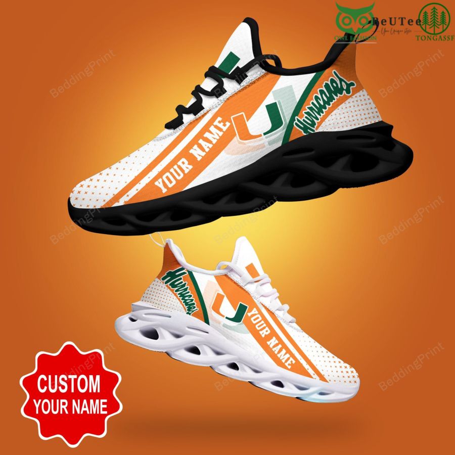 JWFancy Miami Hurricanes Max Soul Shoes Sneakers For Men And Women