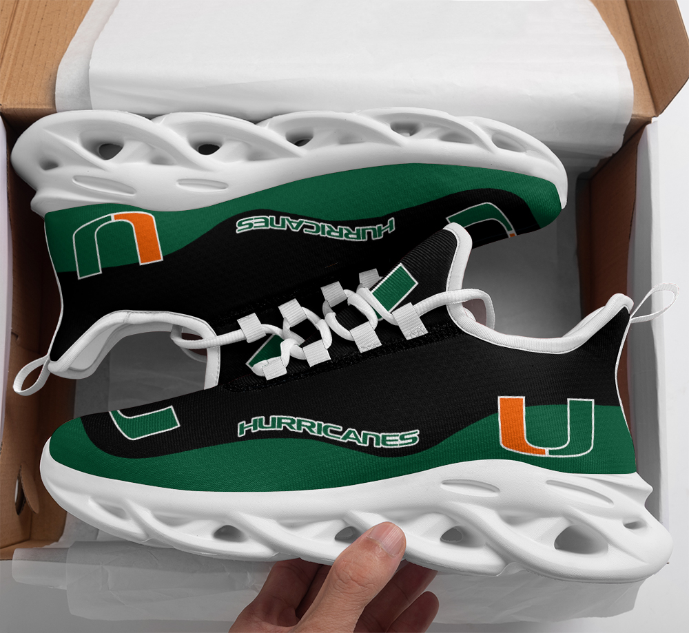 JWFancy Miami Hurricanes Max Soul Shoes Sneakers For Men And Women
