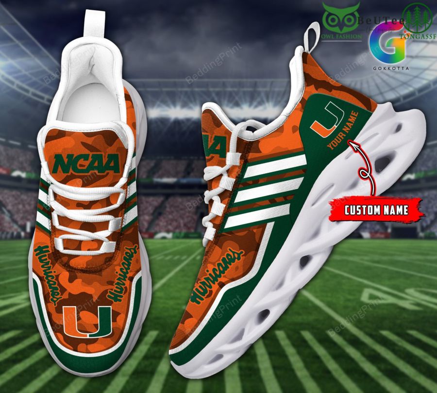 JWFancy Miami Hurricanes Max Soul Shoes Sneakers For Men And Women