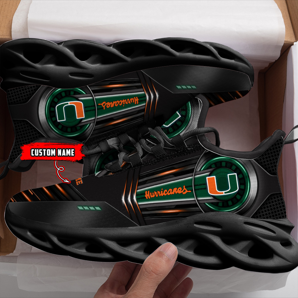 JWFancy Miami Hurricanes NCAA Max Soul Shoes Sneakers For Men And Women