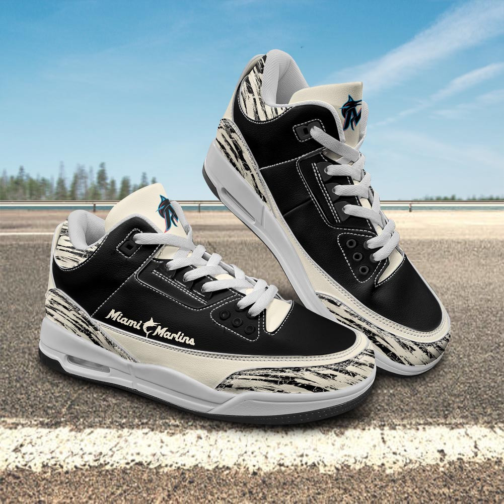 JWFancy Miami Marlins AJ3 Sneakers Shoes For Men And Women