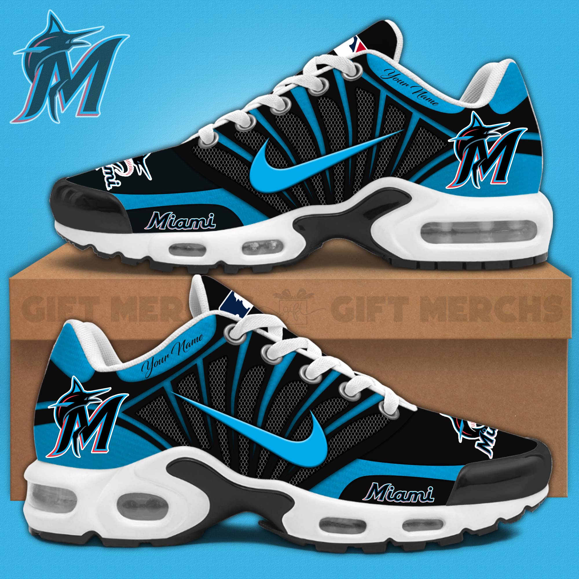 JWFancy Miami Marlins TN Shoes Sneakers For Men And Women