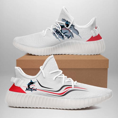 JWFancy Miami Marlins Yeezy Boost Shoes For Men And Women