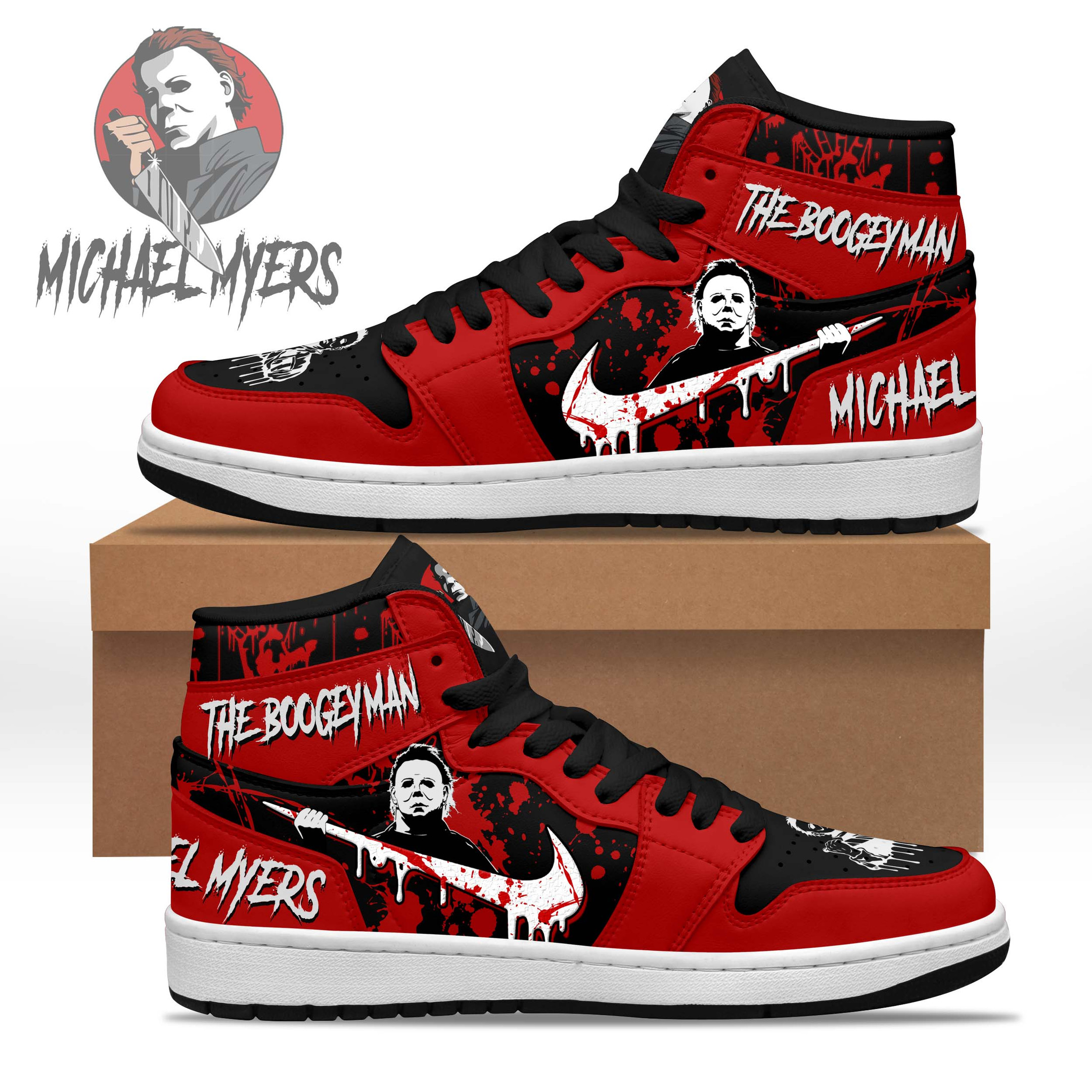 JWFancy Michael Jackson AJ1 High Sneakers Shoes For Men And Women
