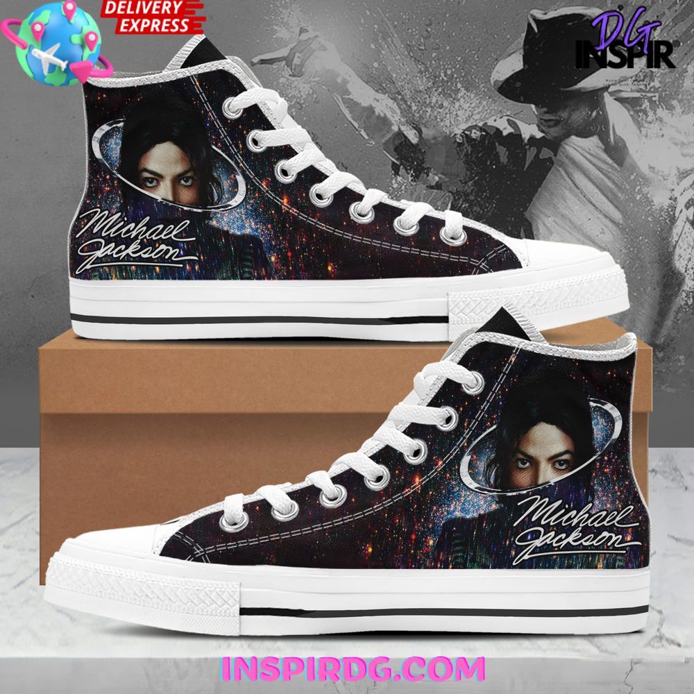 JWFancy Michael Jackson High Top Canvas Sneakers Shoes For Men And Women