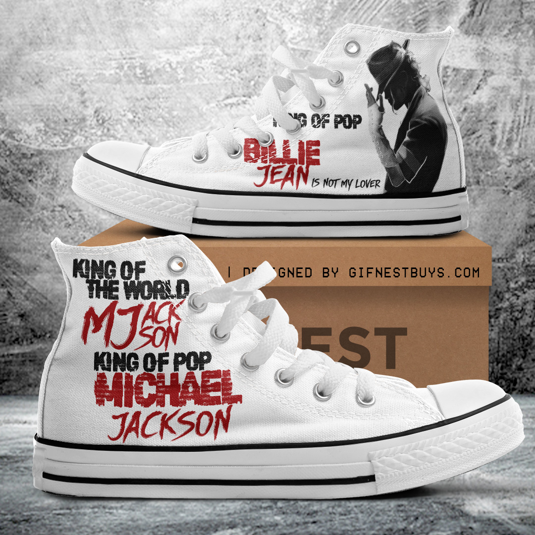JWFancy Michael Jackson High Top Canvas Sneakers Shoes For Men And Women