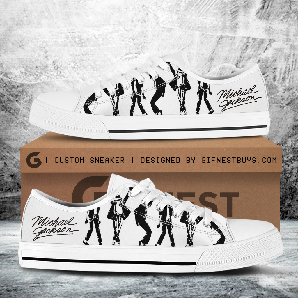 JWFancy Michael Jackson Low Top Canvas Sneakers Shoes For Men And Women