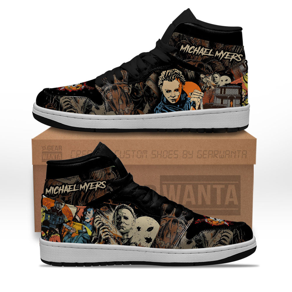 JWFancy Michael Myers AJ1 High Sneakers Shoes For Men And Women