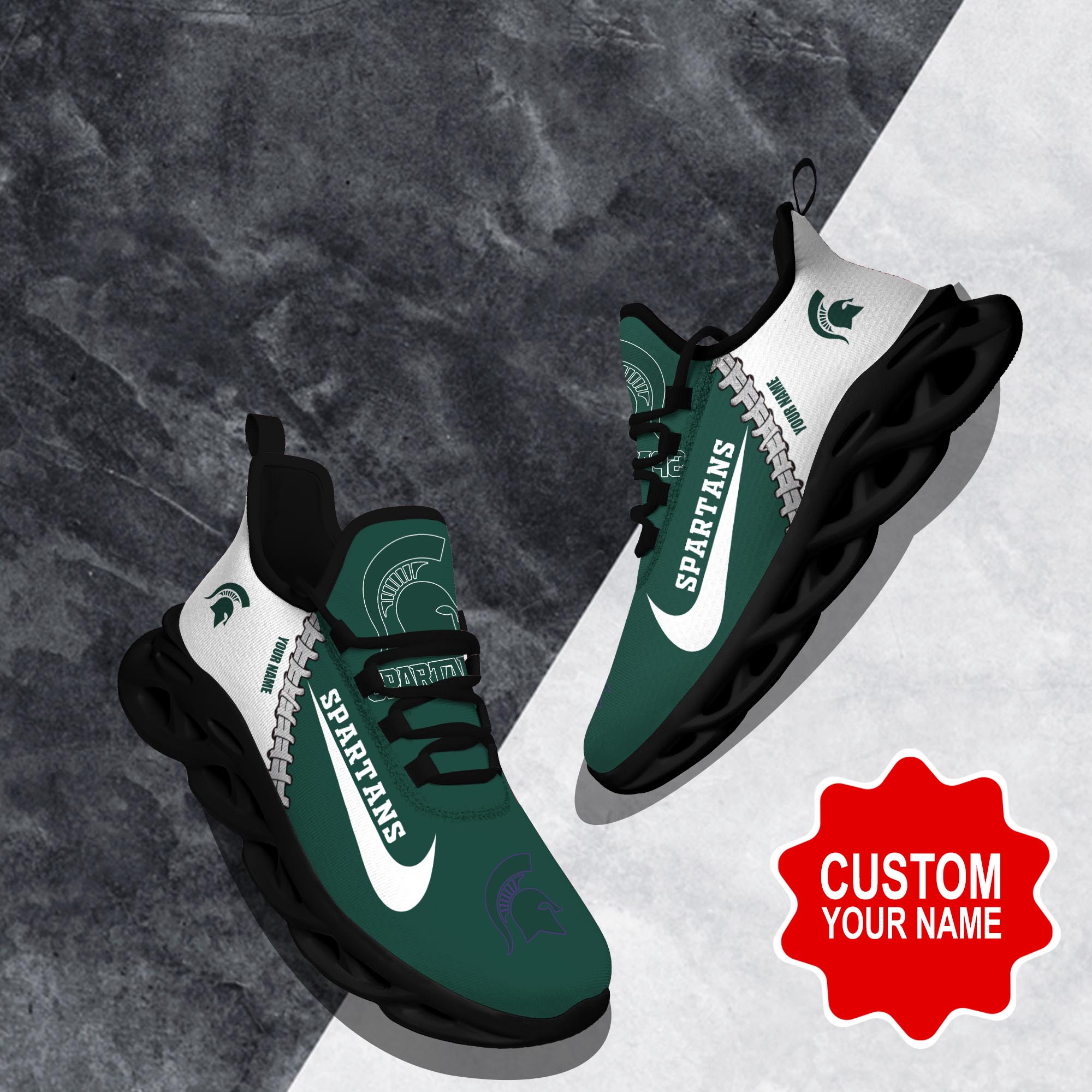 JWFancy Michigan State Spartans Max Soul Shoes Sneakers For Men And Women
