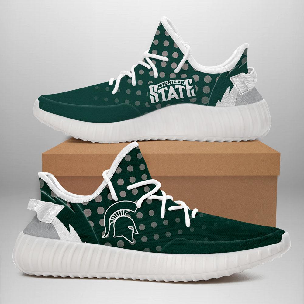 JWFancy Michigan State Spartans Yeezy Boost Shoes For Men And Women