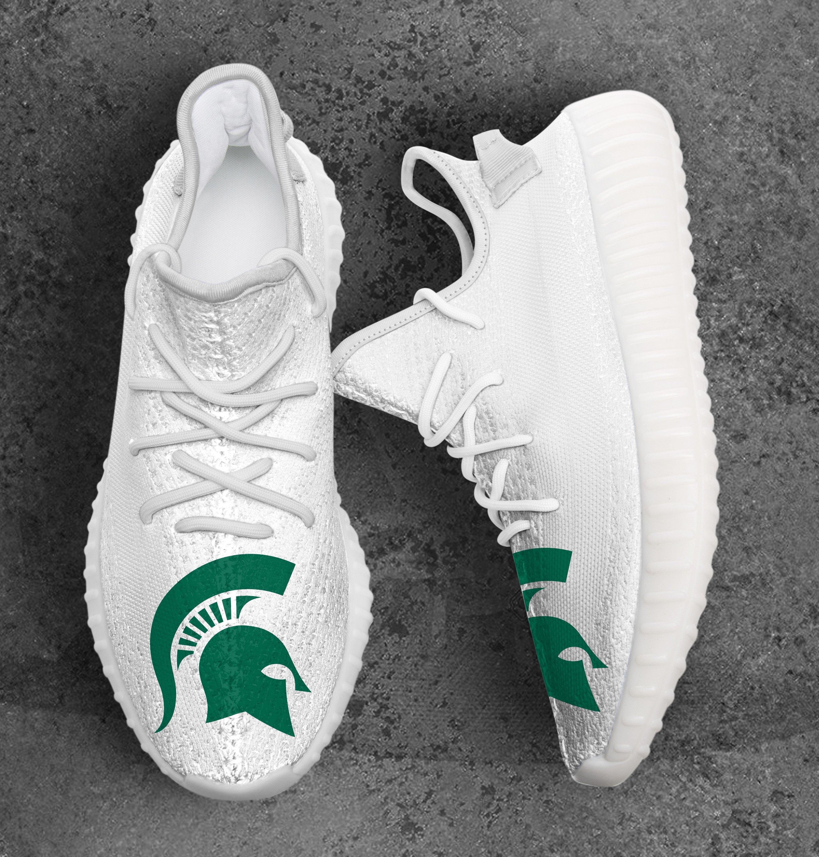 JWFancy Michigan State Spartans Yeezy Boost Shoes For Men And Women